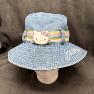 Vintage Y2K Sanrio Hello Kitty Jean Adult Bucket Hat